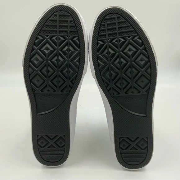 Converse All Star High Top Zipper Silver Glitter Sneakers. Juniors Size 6. - Picture 6 of 8